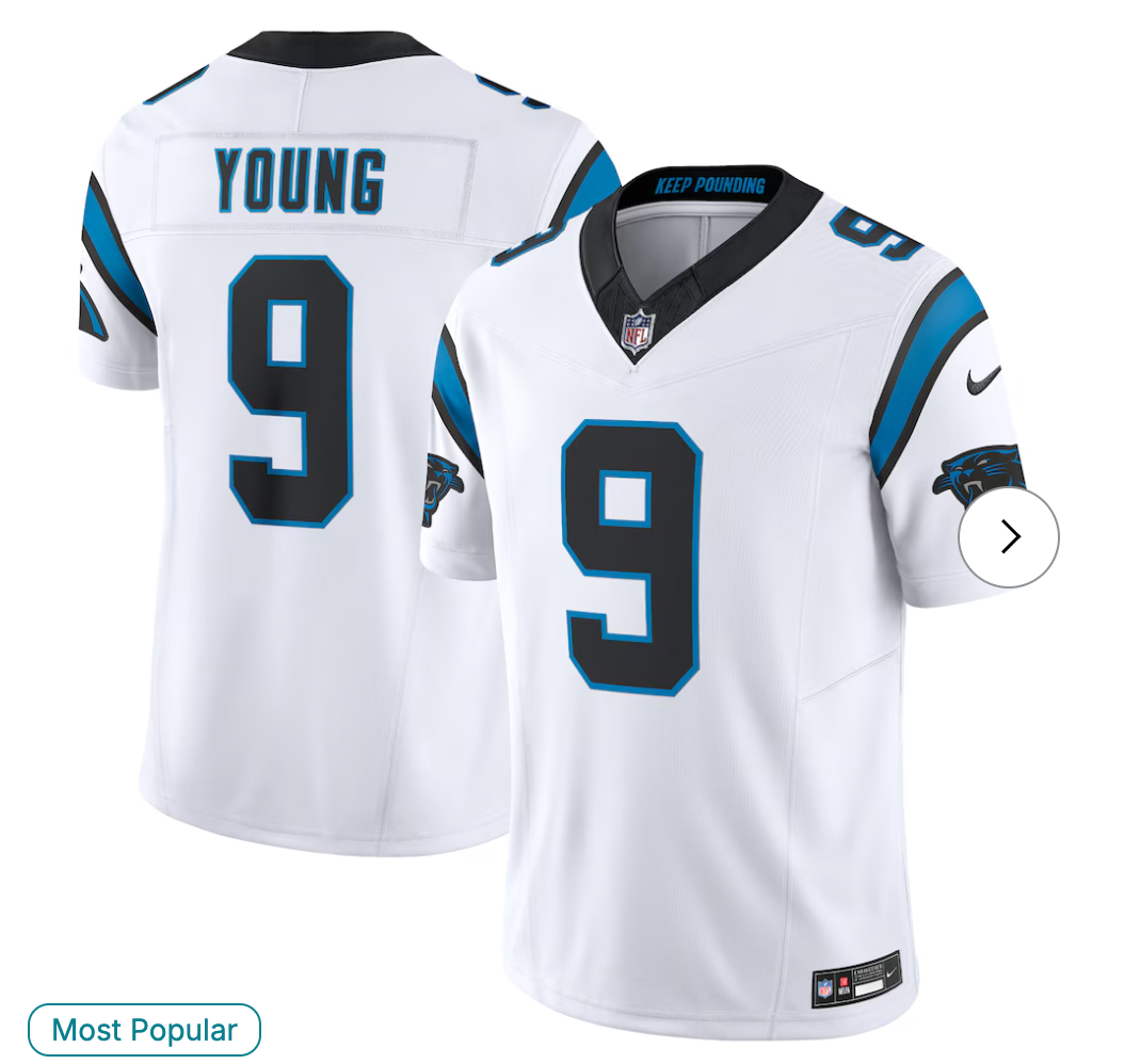 Bryce Young Carolina Panthers NK Vapor F.U.S.E. Limited Jersey - White