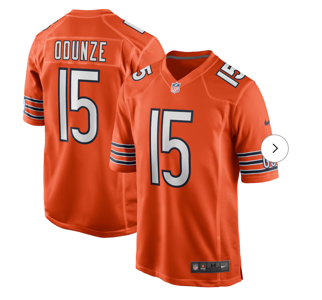 Rome Odunze Chicago Bears NK Alternate Game Jersey - Orange