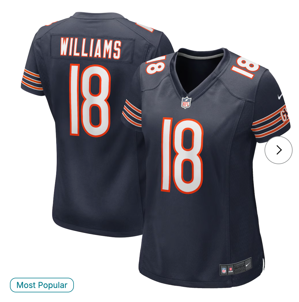 Caleb Williams Chicago Bears NK Women's Player Game Jersey - Navy