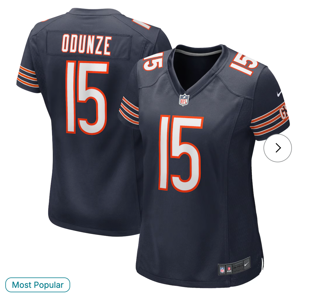 Rome Odunze Chicago Bears NK Women's Game Jersey - Navy