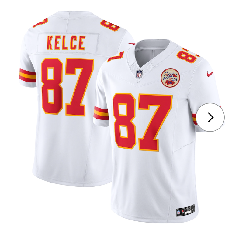 Travis Kelce Kansas City Chiefs Nike Vapor F.U.S.E. Limited Jersey - White