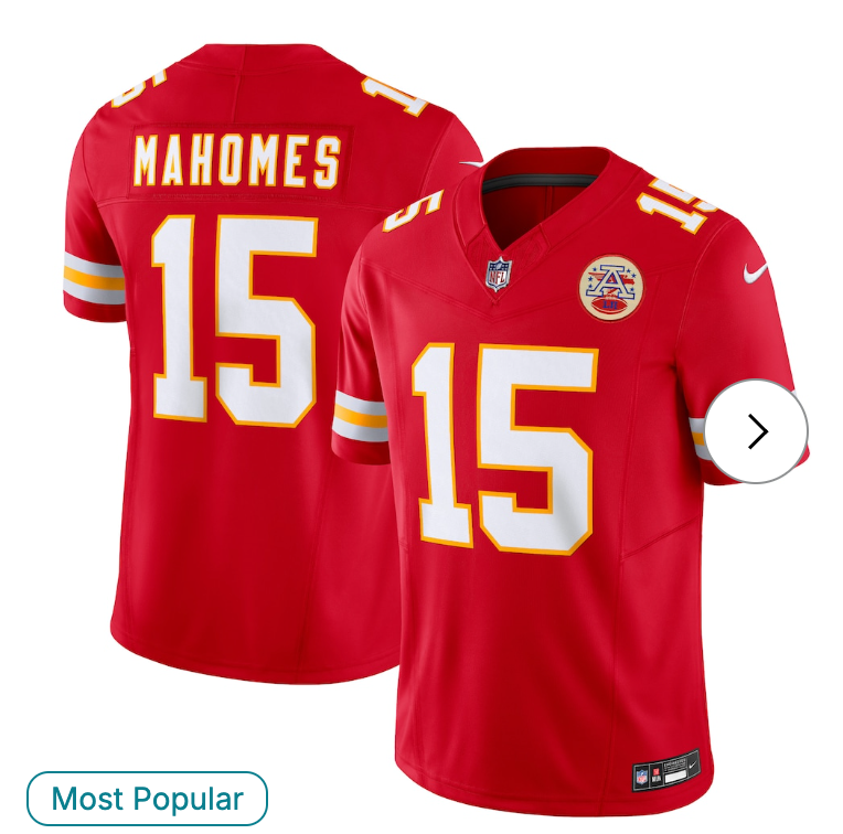 Patrick Mahomes Kansas City Chiefs Nike Vapor F.U.S.E. Limited Jersey - Red