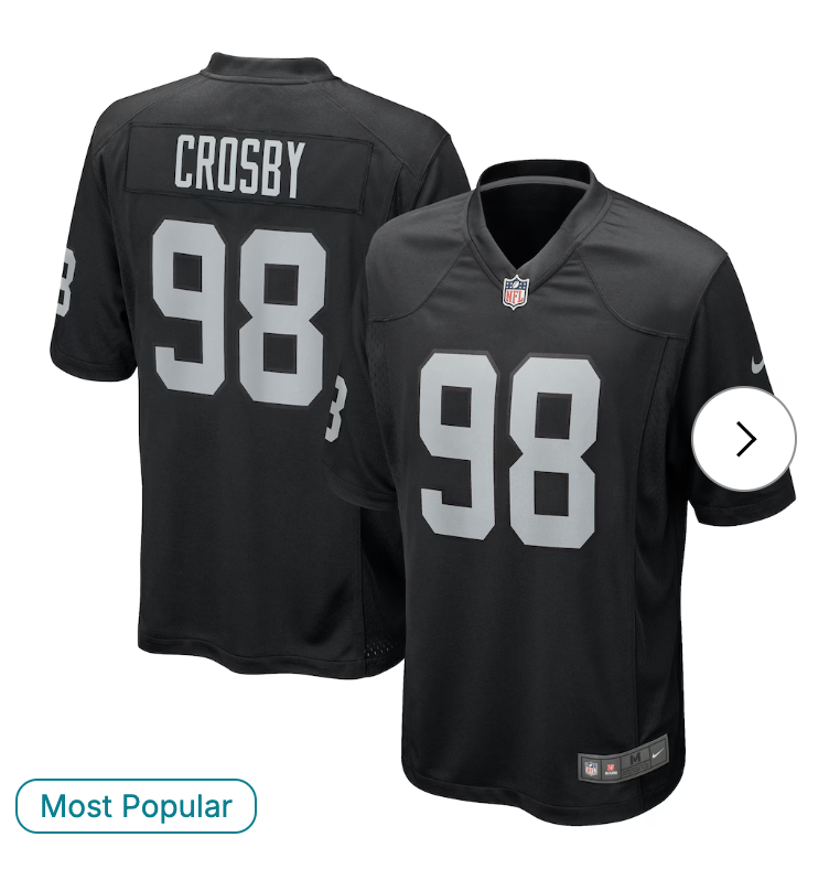 Maxx Crosby Las Vegas Raiders Nike Game Jersey - Black