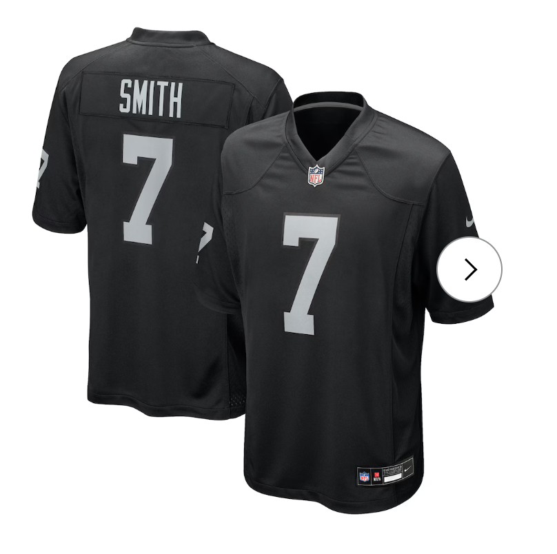 Geno Smith Las Vegas Raiders Nike Game Player Jersey - Black