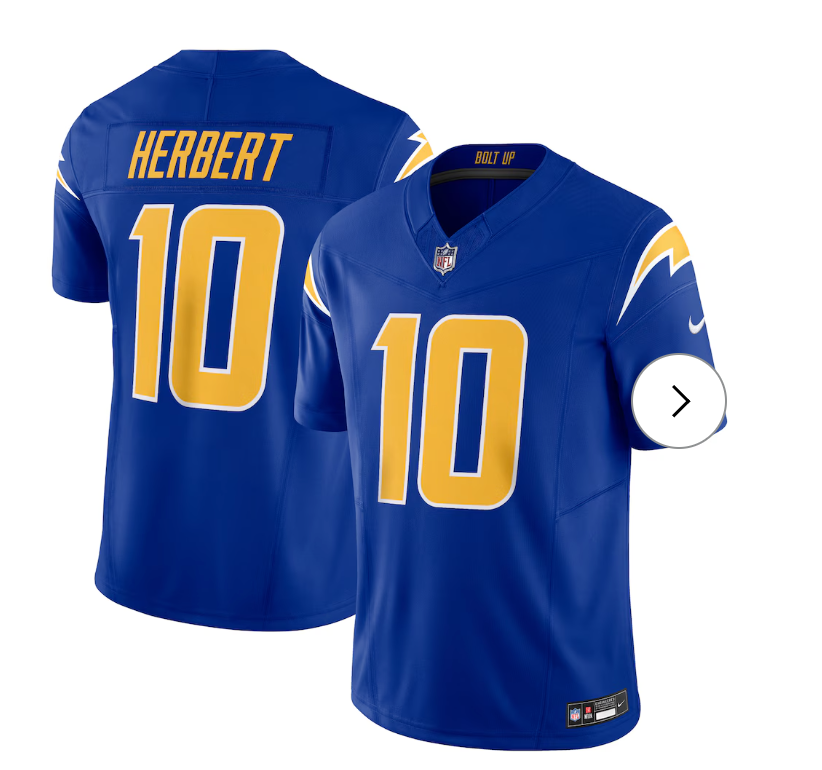 Justin Herbert Los Angeles Chargers Nike Vapor F.U.S.E. Limited Jersey - Royal