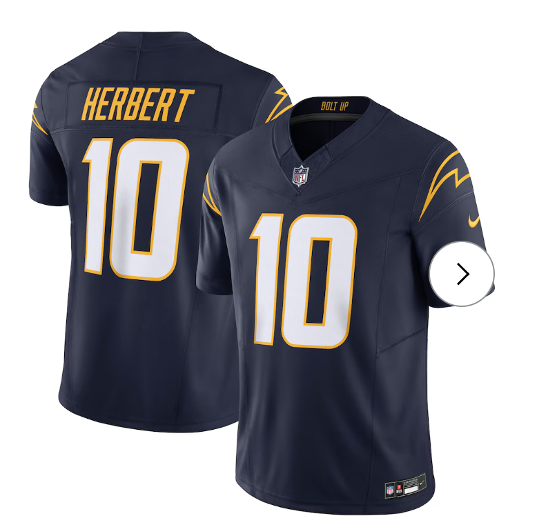 Justin Herbert Los Angeles Chargers Nike Vapor F.U.S.E. Limited Jersey - Navy