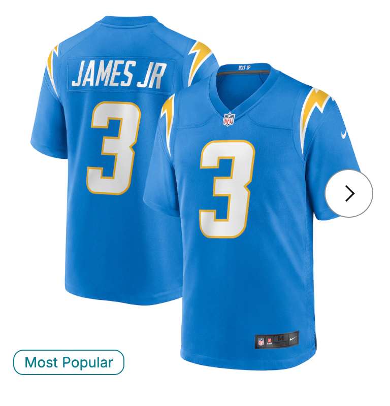Derwin James Jr. Los Angeles Chargers Nike Game Jersey - Powder Blue
