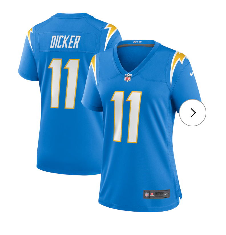 Cameron Dicker Los Angeles Chargers Nike Women's Game Jersey - Powder Blue