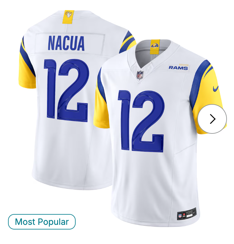Puka Nacua Los Angeles Rams Nike Vapor F.U.S.E. Limited Player Jersey - White