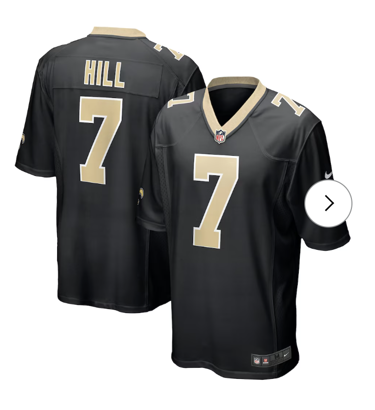 Taysom Hill New Orleans Saints Nike Game Jersey - Black
