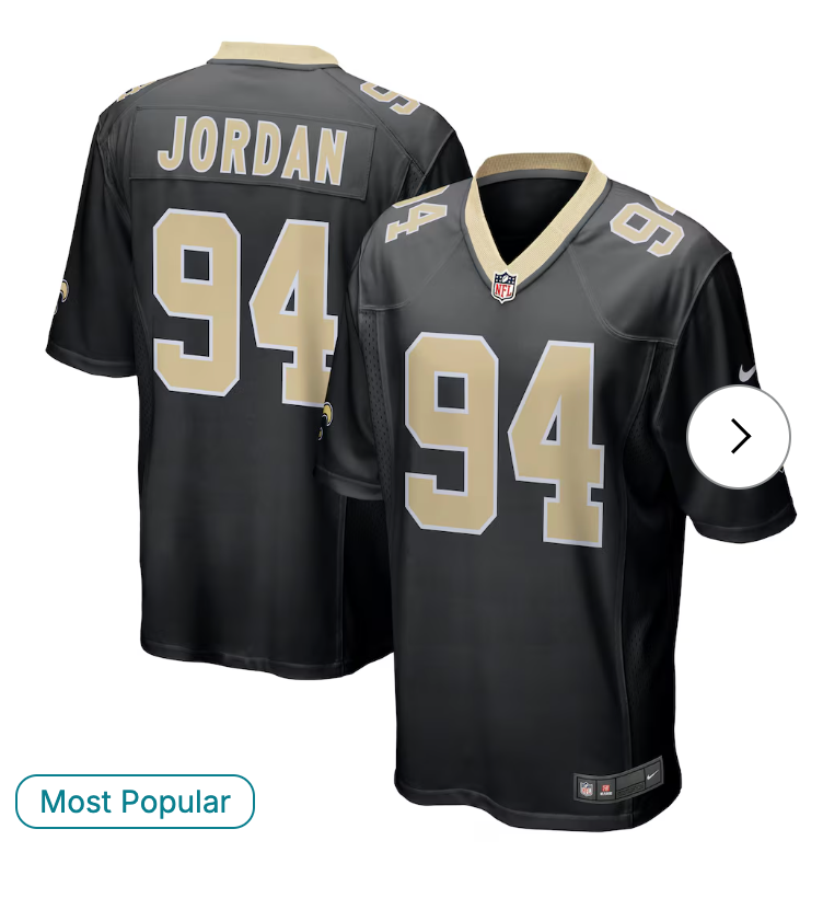 Cameron Jordan New Orleans Saints Nike Game Jersey - Black