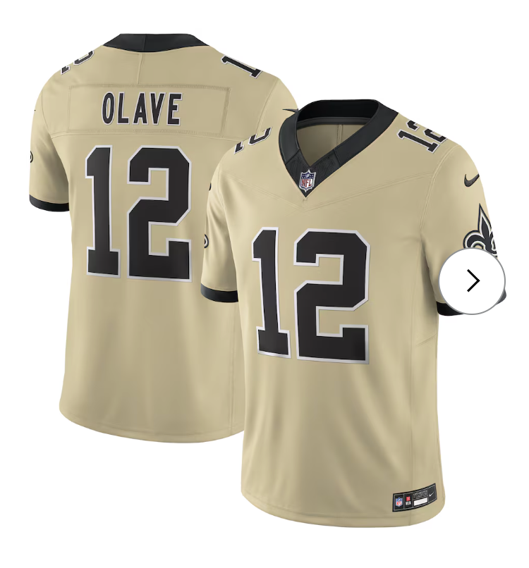 Chris Olave New Orleans Saints Nike Gameday Golds Alternate Vapor F.U.S.E. Limited Jersey - Gold