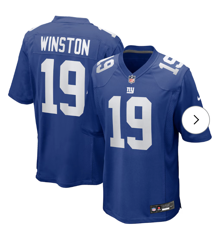 Jameis Winston New York Giants Nike Team Game Jersey - Royal