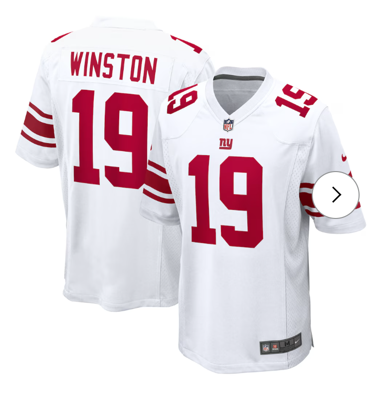 Jameis Winston New York Giants Nike Team Game Jersey - White