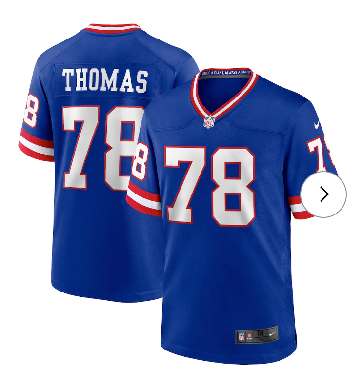 Andrew Thomas New York Giants Nike Alternate Game Jersey - Royal