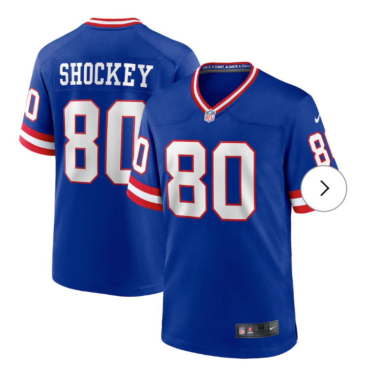 Jeremy Shockey New York Giants Nike Retired Player Alternate Game Jersey - Royal