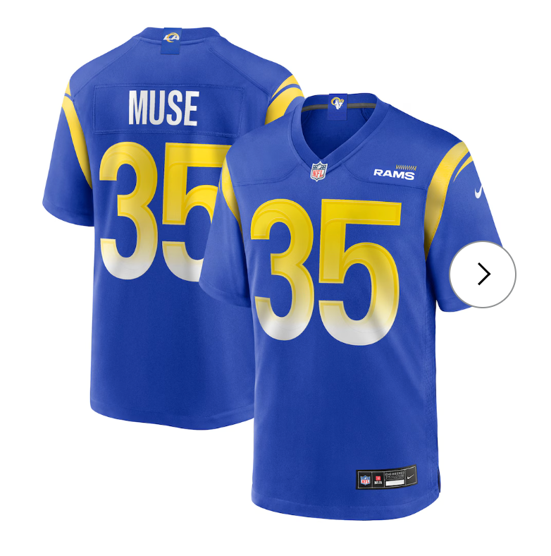 Nick Muse Los Angeles Rams Nike Team Game Jersey - Royal