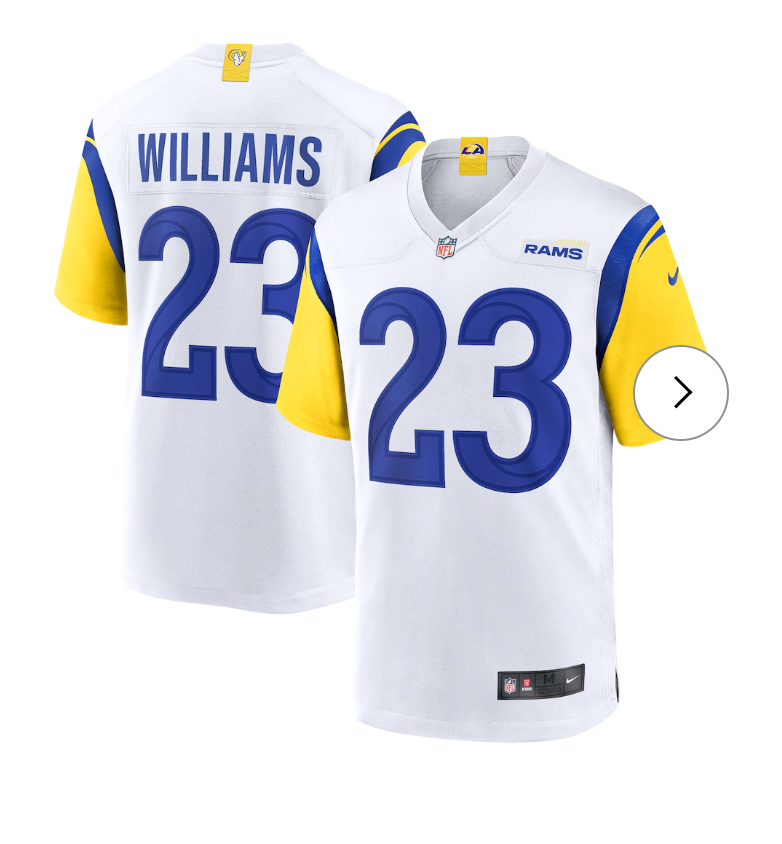 Kyren Williams Los Angeles Rams Nike Game Jersey - White