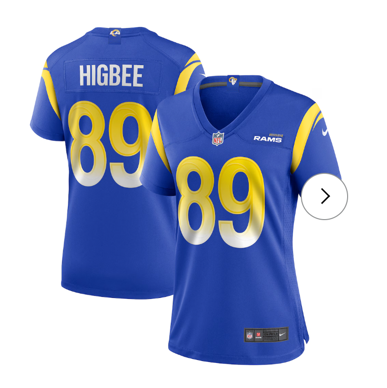 Tyler Higbee Los Angeles Rams Nike Women's Game Player Jersey - Royal