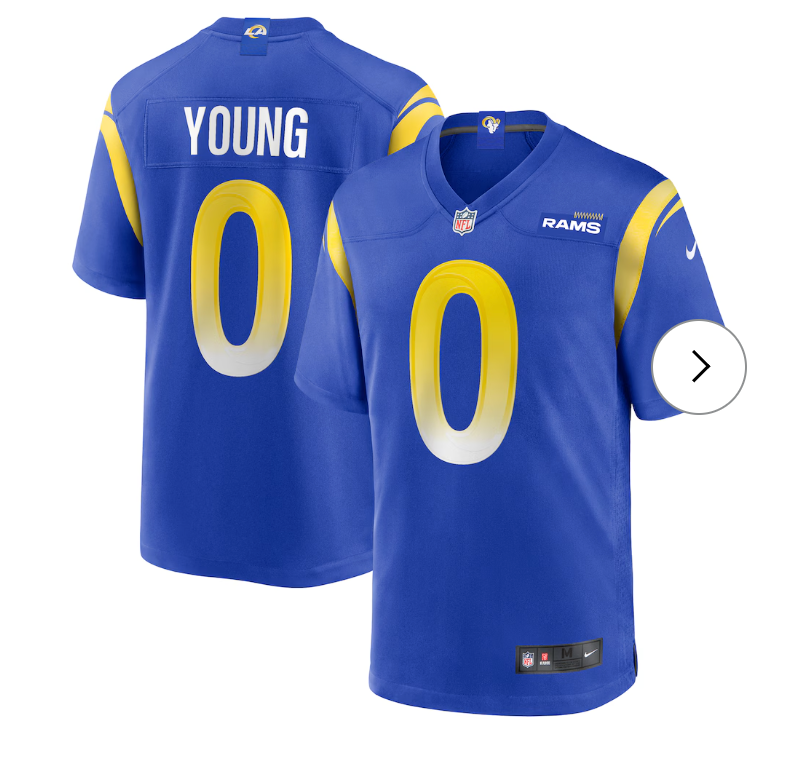 Byron Young Los Angeles Rams Nike Home Game Jersey - Royal