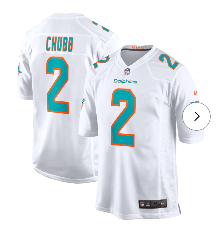 Bradley Chubb Miami Dolphins Nike Game Player Jersey - White
