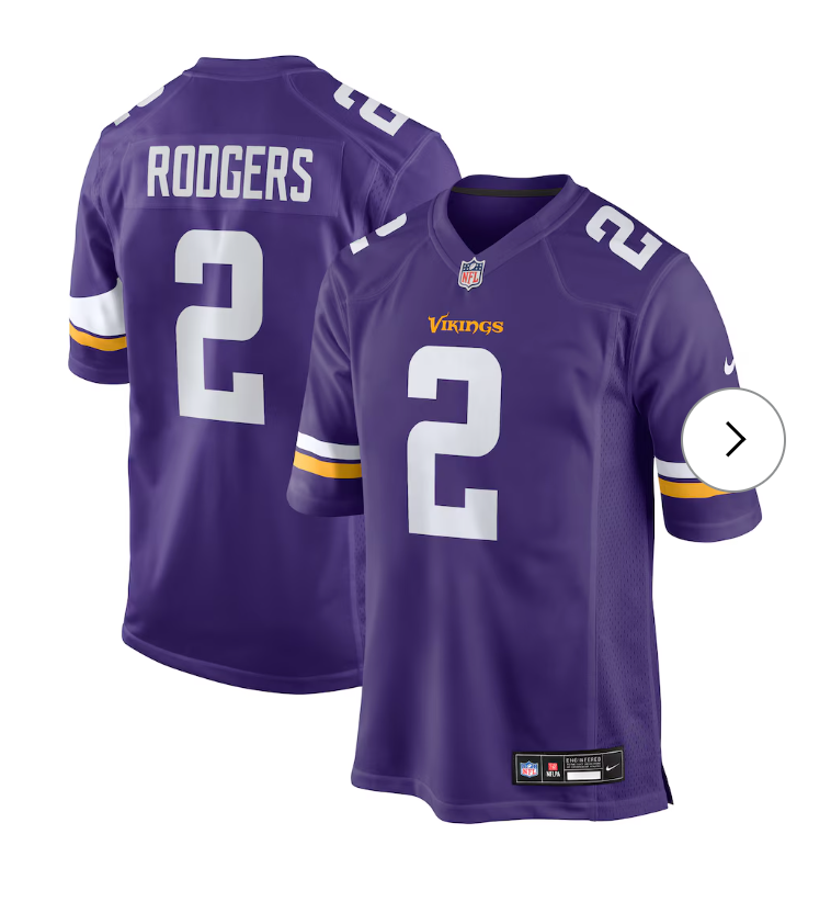 Isaiah Rodgers Minnesota Vikings Nike Team Game Jersey - Purple