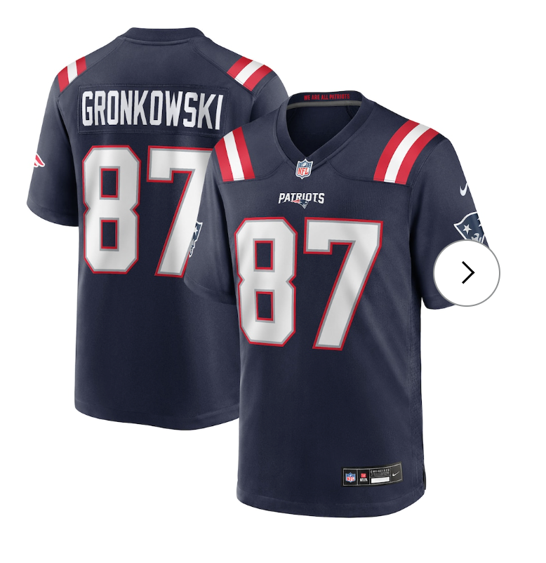 Rob Gronkowski New England Patriots Nike Team Retired Player Game Jersey - Navy