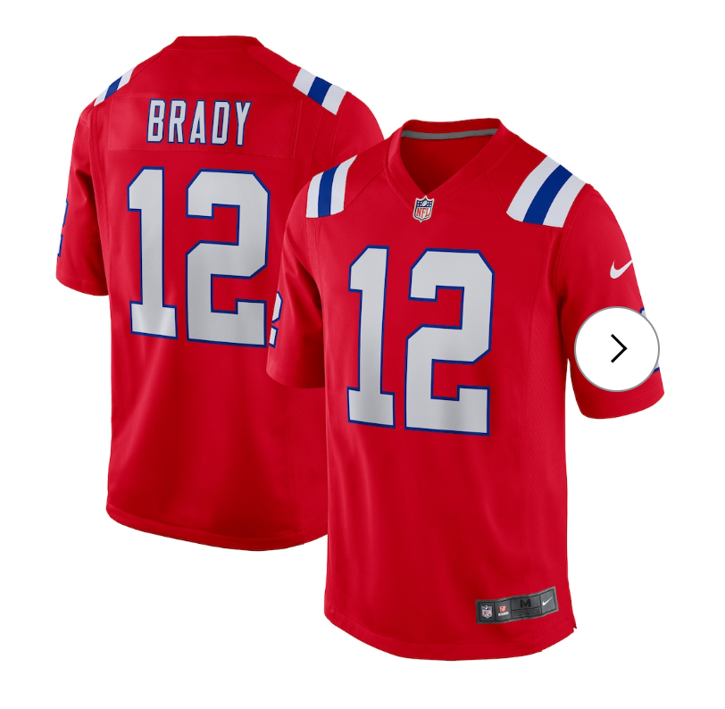 Tom Brady New England Patriots Nike Retired Player Alternate Game Jersey - Red