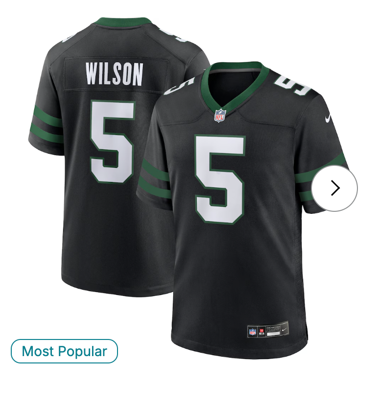 Garrett Wilson New York Jets Nike Alternate Game Jersey - Legacy Black