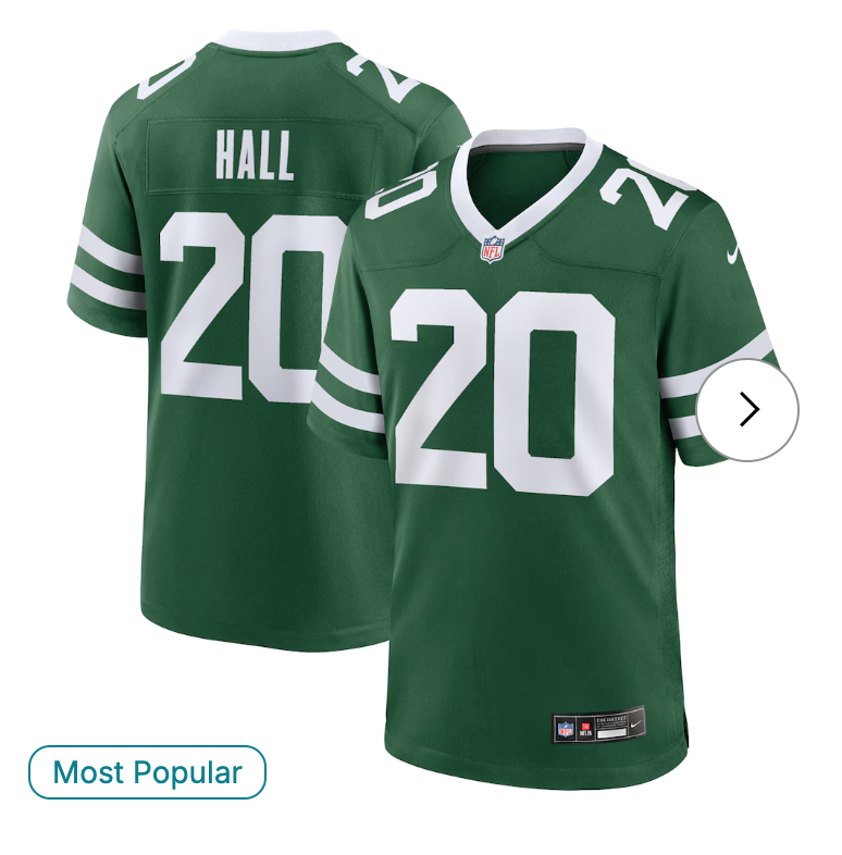 Breece Hall New York Jets Nike Game Jersey - Legacy Green