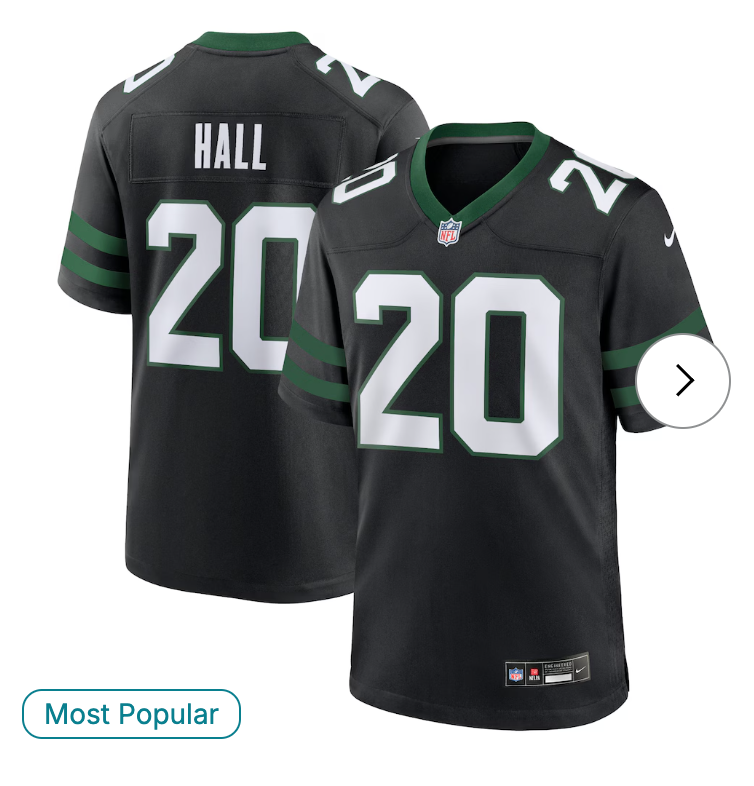 Breece Hall New York Jets Nike Alternate Game Jersey - Legacy Black
