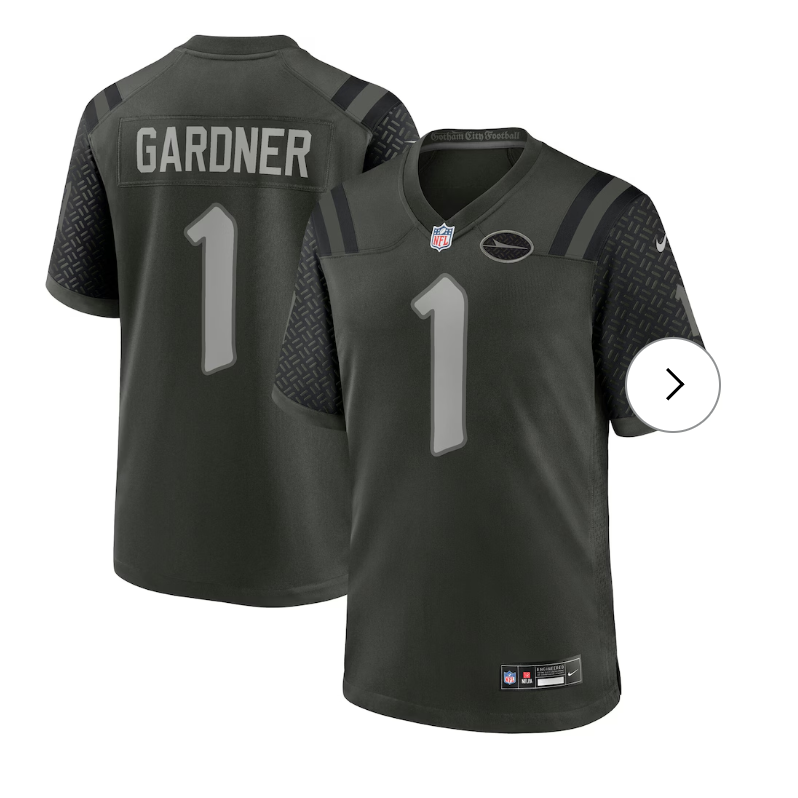 Ahmad Sauce Gardner New York Jets Nike 2025 Rivalries Collection Game Jersey - Gotham Green