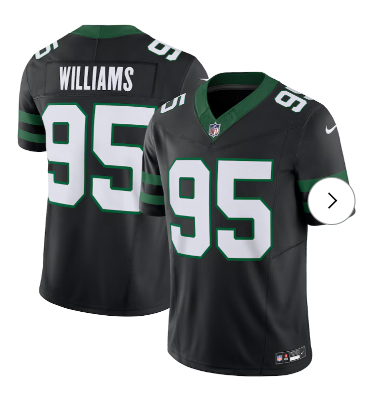Quinnen Williams New York Jets Nike Alternate Vapor F.U.S.E. Limited Jersey - Legacy Black