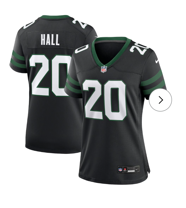 Breece Hall New York Jets Nike Women's Alternate Game Jersey - Legacy Black