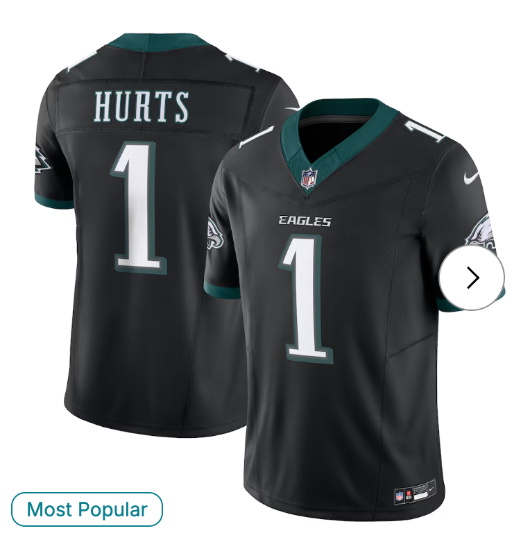 Jalen Hurts Philadelphia Eagles Nike Alternate Vapor F.U.S.E. Limited Jersey - Black