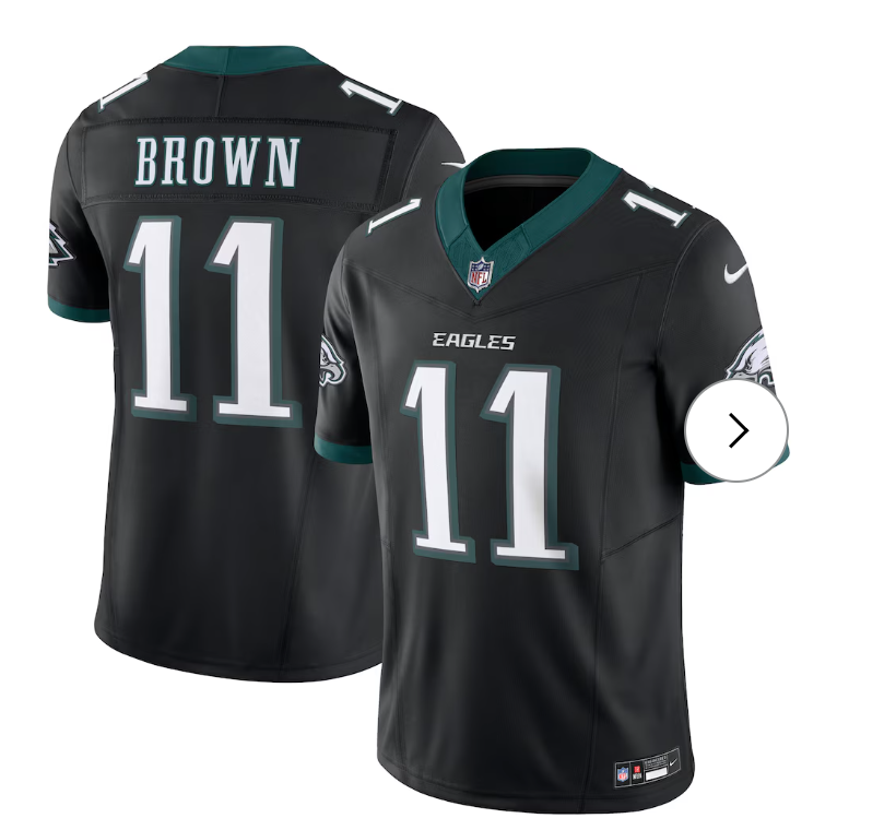 A.J. Brown Philadelphia Eagles Nike Alternate Vapor F.U.S.E. Limited Jersey - Black