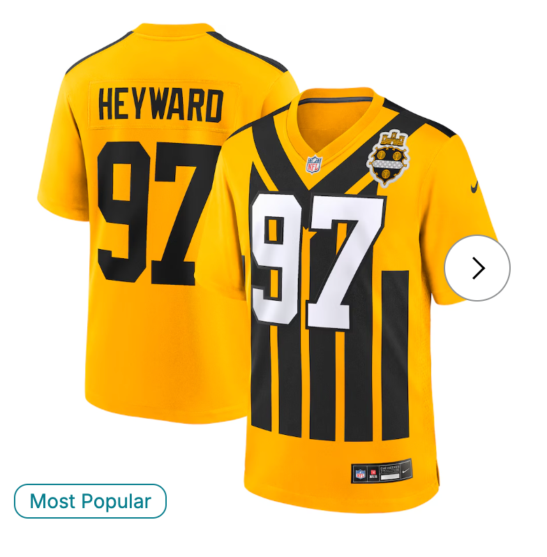 Cameron Heyward Pittsburgh Steelers Nike Alternate 1933 Throwback Game Jersey - Gold