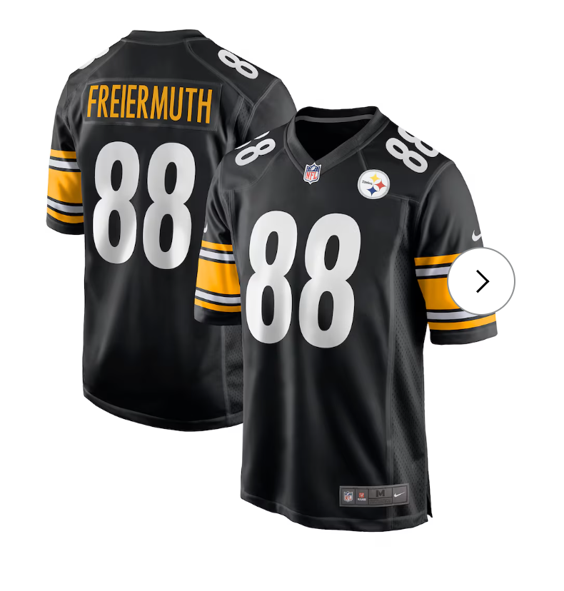 Pat Freiermuth Pittsburgh Steelers Nike Game Jersey - Black