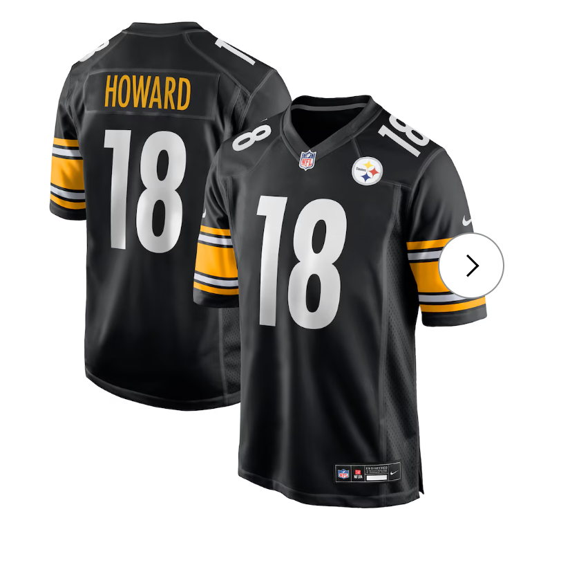 Will Howard Pittsburgh Steelers Nike Team Game Jersey - Black
