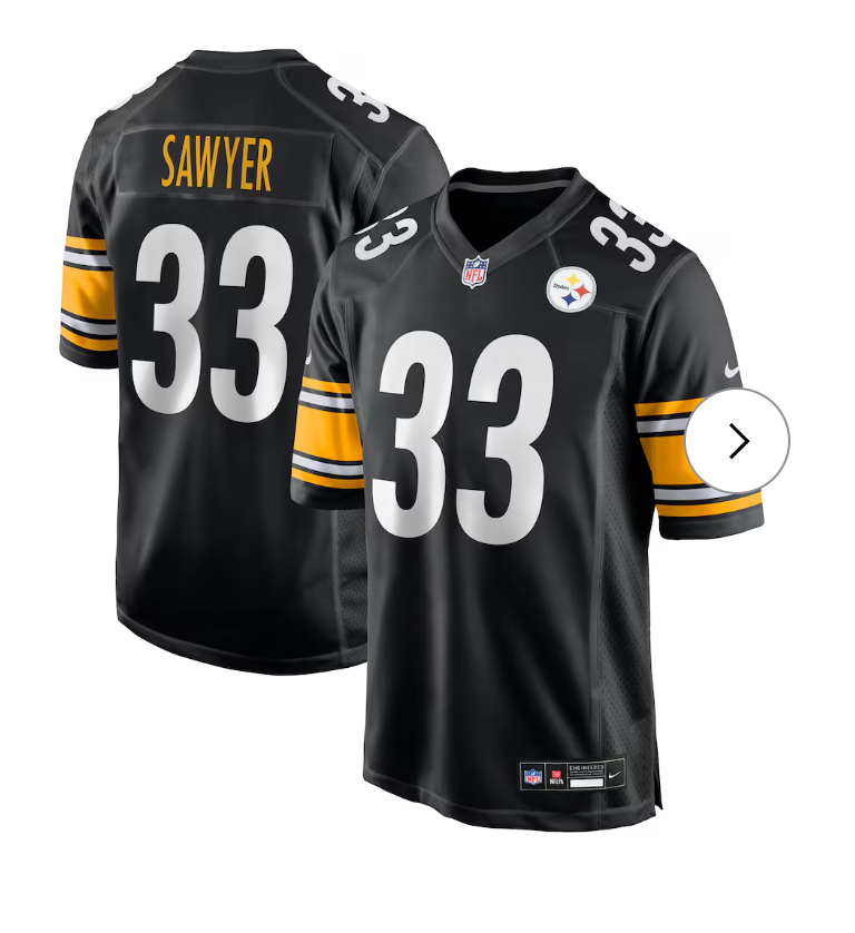 Jack Sawyer Pittsburgh Steelers Nike Team Game Jersey - Black