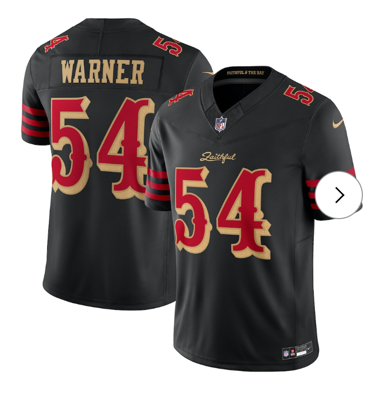 Fred Warner San Francisco 49ers Nike 2025 Rivalries Collection Limited Jersey - Black