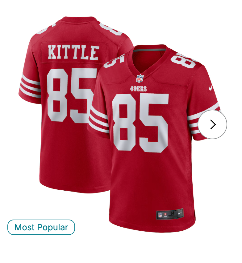 Christian McCaffrey San Francisco 49ers Nike Game Player Jersey - White (Copy)