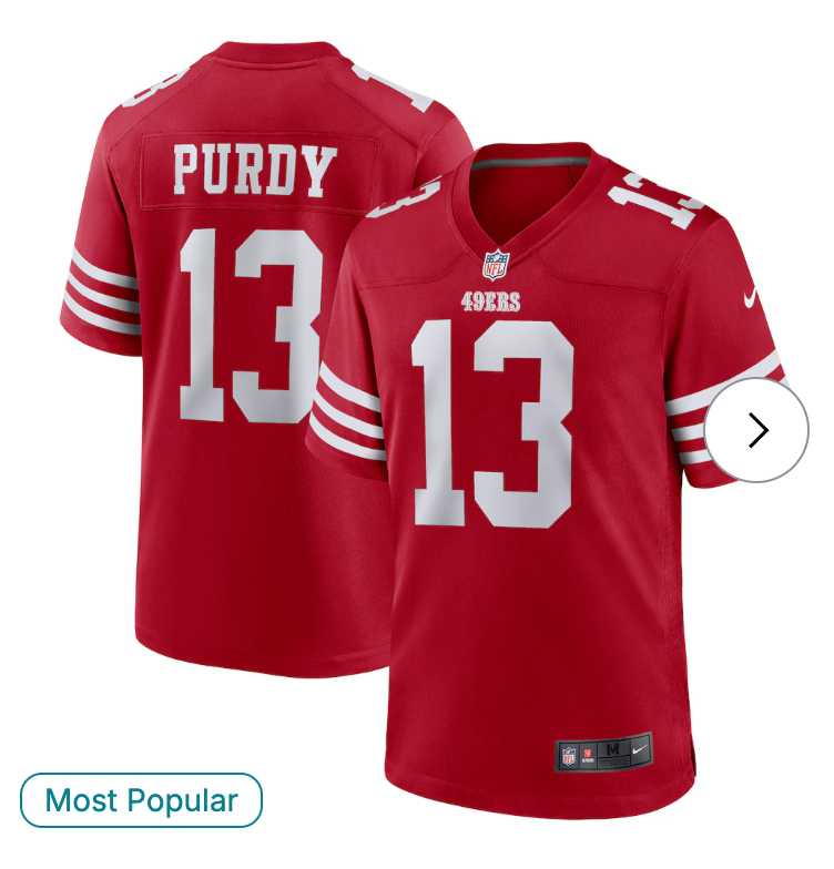 Brock Purdy San Francisco 49ers Nike Game Player Jersey - Scarlet