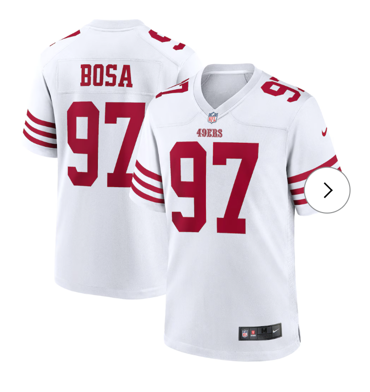 Nick Bosa San Francisco 49ers Nike Player Game Jersey - White