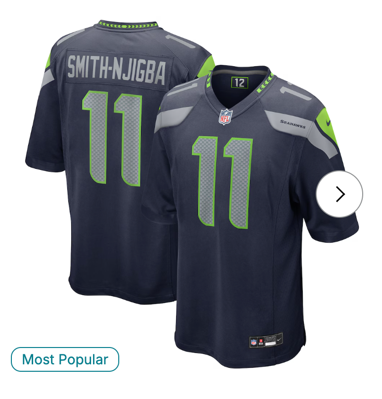 Jaxon Smith-Njigba Seattle Seahawks Nike Game Jersey - College Navy