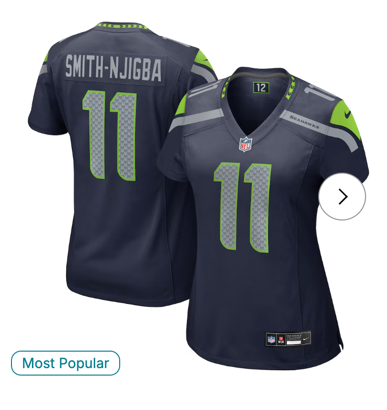 Jaxon Smith-Njigba Seattle Seahawks Nike Women's Game Jersey - College Navy