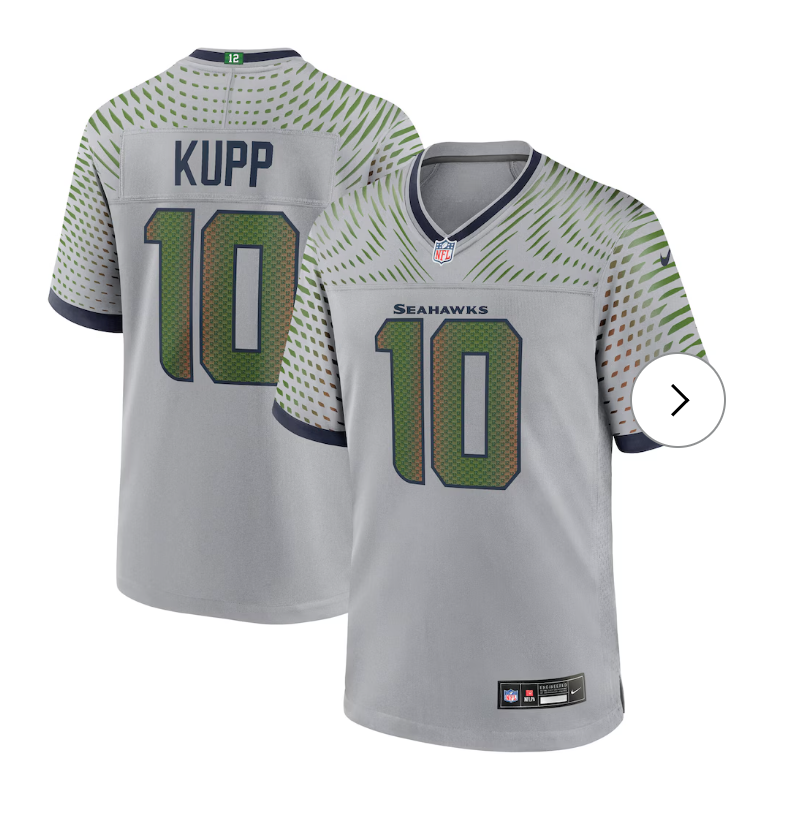 Cooper Kupp Seattle Seahawks Nike 2025 Rivalries Collection Game Jersey - Wolf Gray