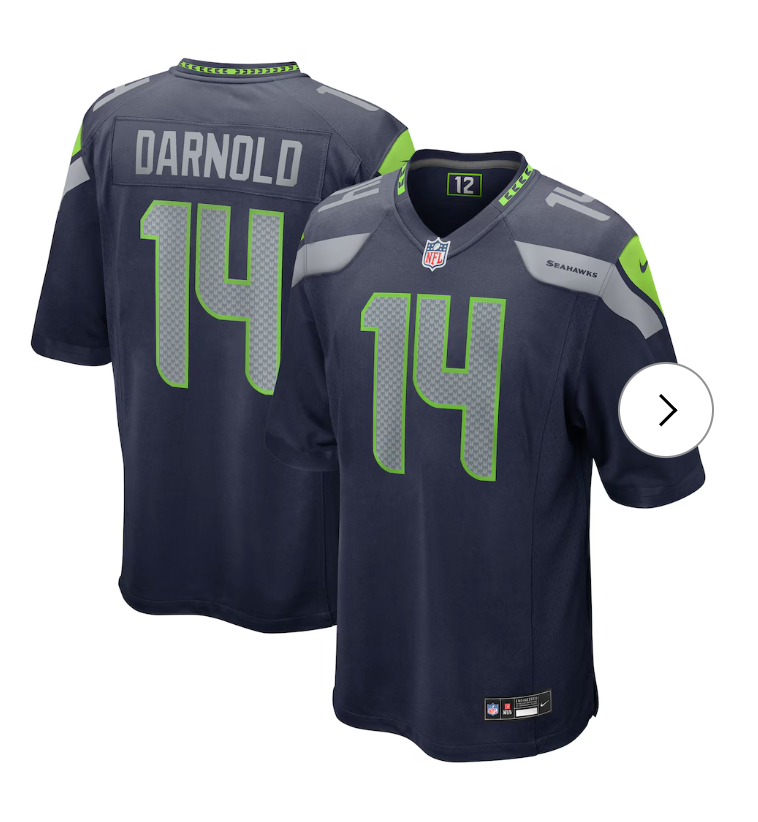 Sam Darnold Seattle Seahawks Nike Team Game Jersey - College Navy