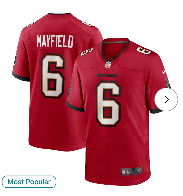 Baker Mayfield Tampa Bay Buccaneers Nike Team Game Jersey - Red