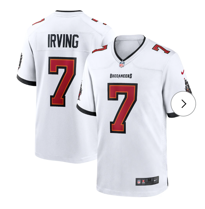 Bucky Irving Tampa Bay Buccaneers Nike Game Jersey - White
